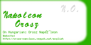 napoleon orosz business card